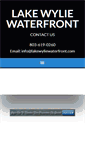 Mobile Screenshot of lakewyliewaterfront.com