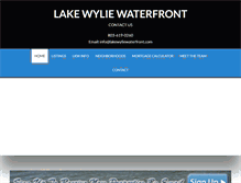 Tablet Screenshot of lakewyliewaterfront.com